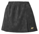 25SSヨネックス YONEX 26174 ウィメンズスカート ブラック