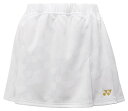 25SSヨネックス YONEX 26174 ウィメンズスカート ホワイト