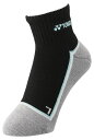 25SSヨネックス YONEX 29238 ウィメンズアンクルソックス ブラック/オーシャンブルー