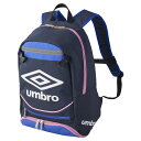 25SSアンブロ umbro UF5SBP02J ジュニアフットボールバックパック ネイビーxピンク