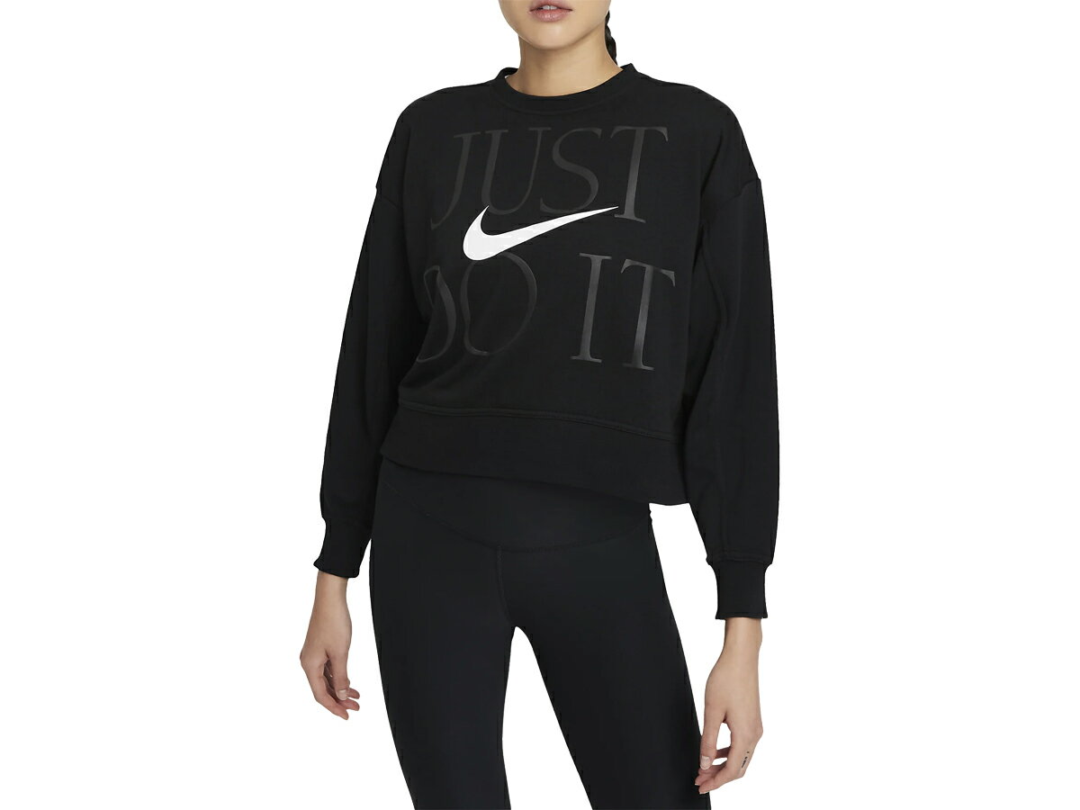 ナイキ NIKE Dri-FIT ゲット フィット クルー レディース 秋 冬 ブラック 黒 スポーツ フィットネス 長袖 トレーナー DD6131-010