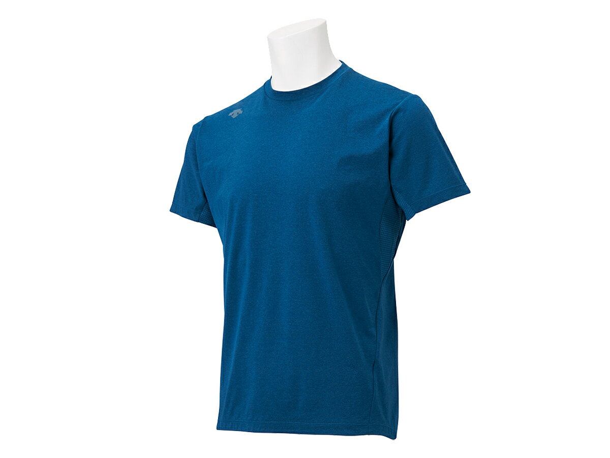 デサント DESCENTE TOUGH タフ ハイブリッドTシャツ メンズ 春 夏 ネイビー 紺 スポーツ トレーニング 半袖 Tシャツ DMMSJA60-BL