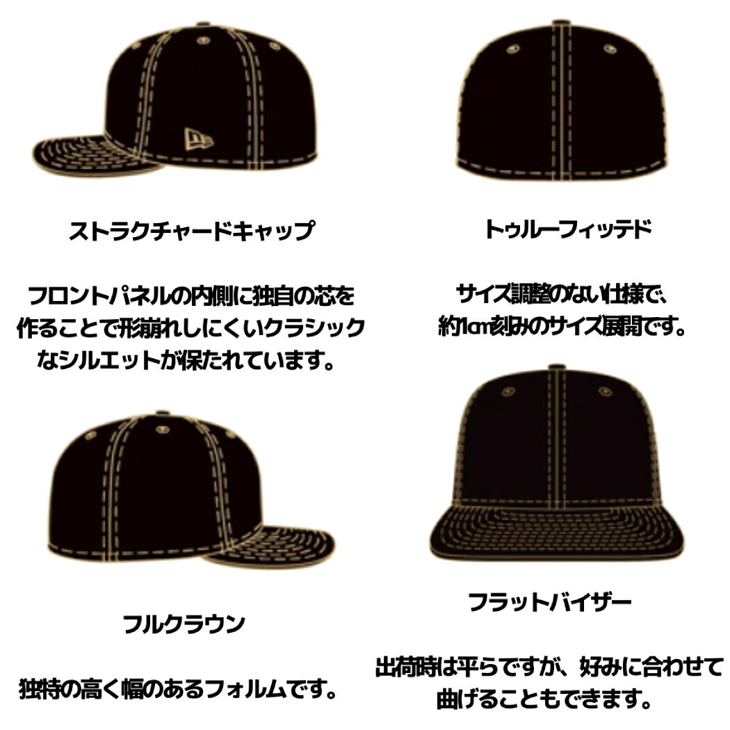ニューエラNEWERA59FIFTYMLBオンフィールドダックキャンバスタイガースホワイトソックスマリナーズヤンキースメンズレディースユニセックスネイビー紺ブラック黒カジュアル帽子キャップ1214961611449386114493401144935512326426