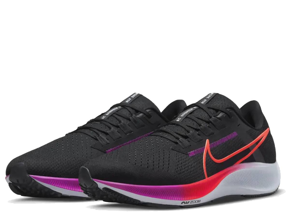 【期間限定マラソンクーポン付き！】ナイキ NIKE AIR ZOOM PEGASUS 38 エア ズーム ペガサス 38 メンズ ブラック 黒 スポーツ ランニングシューズ ランシュー 厚底 CW7356-011