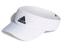アディダス adidas AEROREADY バイザー ホワイト スポーツ 帽子 サンバイザー UW007-HA5541