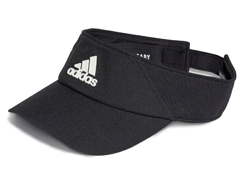 アディダス adidas AEROREADY バイザー ブラック スポーツ 帽子 サンバイザー UW007-HD7304