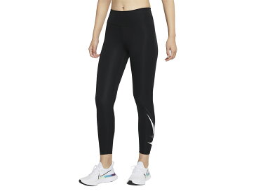 ナイキ NIKE Dri-FIT スウッシュ ラン 7/8 レギンス レディース ブラック 黒 スポーツ フィットネス タイツ スパッツ DD6836-010