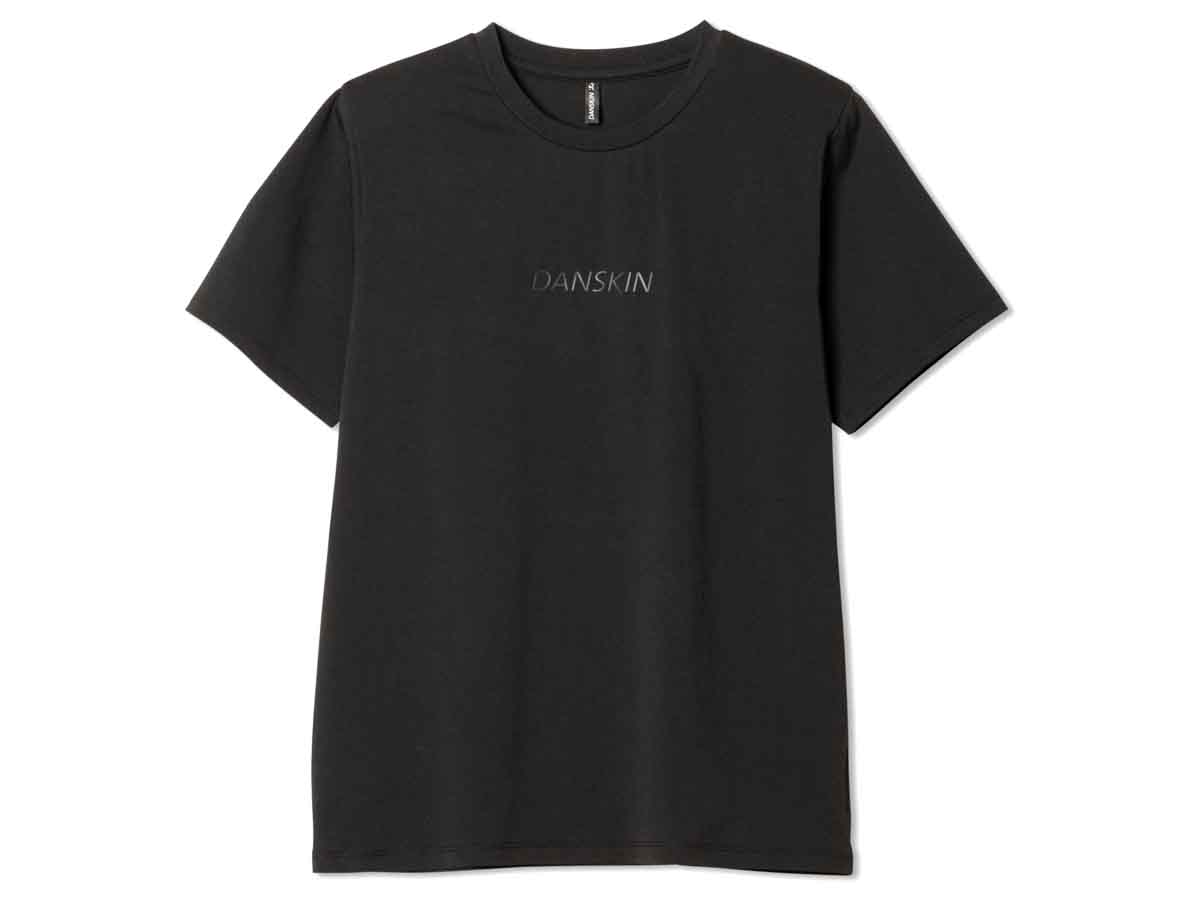 ダンスキン DANSKIN GRAPHIC S/S TEE グラフィックショートスリーブティー レディース 春 夏 ブラック 黒 スポーツ フィットネス 半袖 Tシャツ DC722115-K