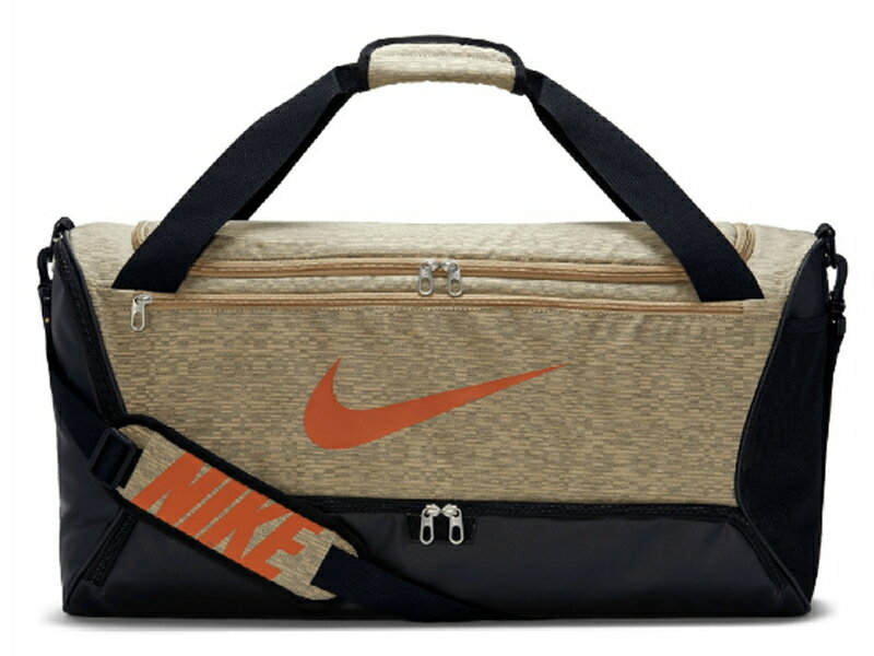 ナイキNIKEブラジリアMダッフル9.5MTRLブラックブラウンスポーツダッフルボストンバッグDH7714-250