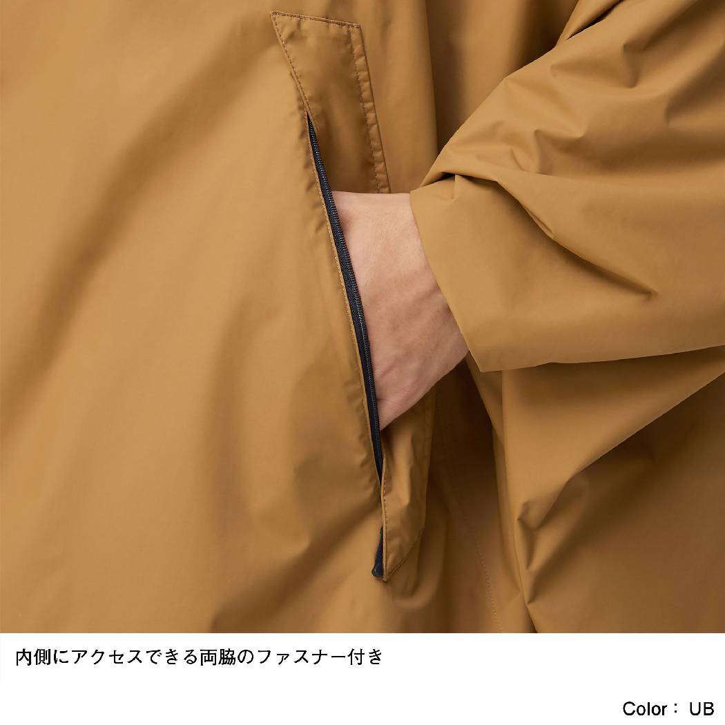 ノースフェイスTHENORTHFACEAccessPonchoアクセスポンチョユニセックス春夏ブラック黒カーキブラウン茶カジュアル雨具カッパレインウェアアウトドアNP11932-KNTUB