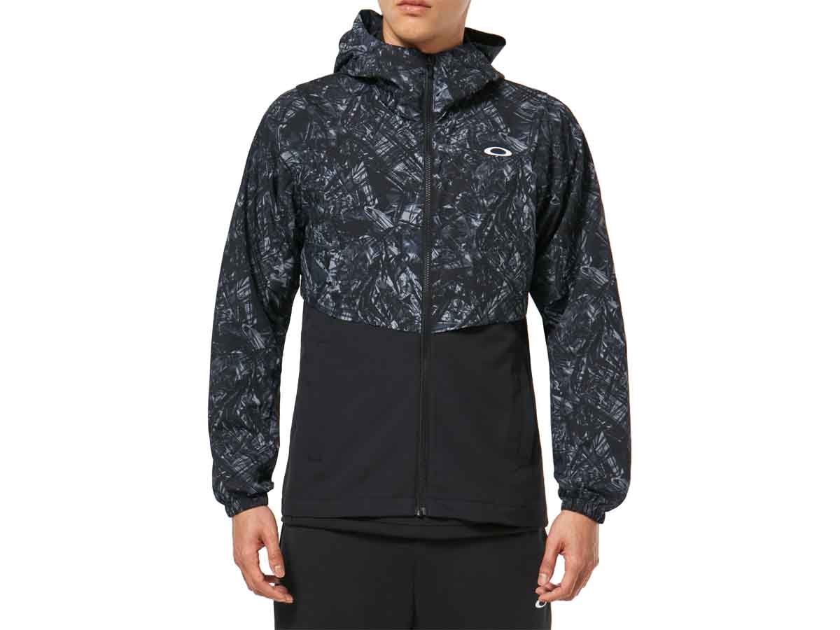 オークリー OAKLEY US規格 Enhance Mobility Graphic Jacket 3.0 エンハンス モビリティ グラフィック ジャケット 3.0 メンズ 秋 冬 ブラック 黒 スポーツ トレーニング パーカー ジャケット FOA403540-00G