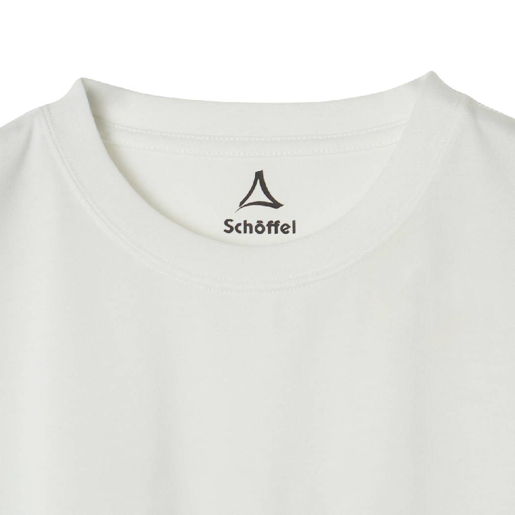 ショッフェル Schoffel MVS TEE RINDO MVS Tシャツ リンドウ メンズ レディース ユニセックス 春 夏 ポリエステル ホワイト 白 登山 アウトドア トレイル ウェア UV 速乾 防臭 8046219-10