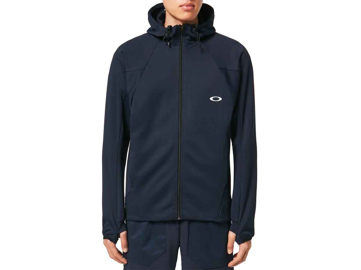 オークリー OAKLEY US規格 Enhance Wr Grid Fleece Jacket 12.0 エンハンス Wr グリッド フリース ジャケット 12.0 メンズ 秋 冬 ネイビー 紺 スポーツ トレーニング パーカー ジャケット FOA403537-6AC