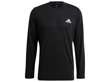 アディダス adidas M D2M メランジ ロングTシャツ メンズ 春 秋 ブラック 黒 スポーツ トレーニング 長袖 Tシャツ IWO41-GT5563