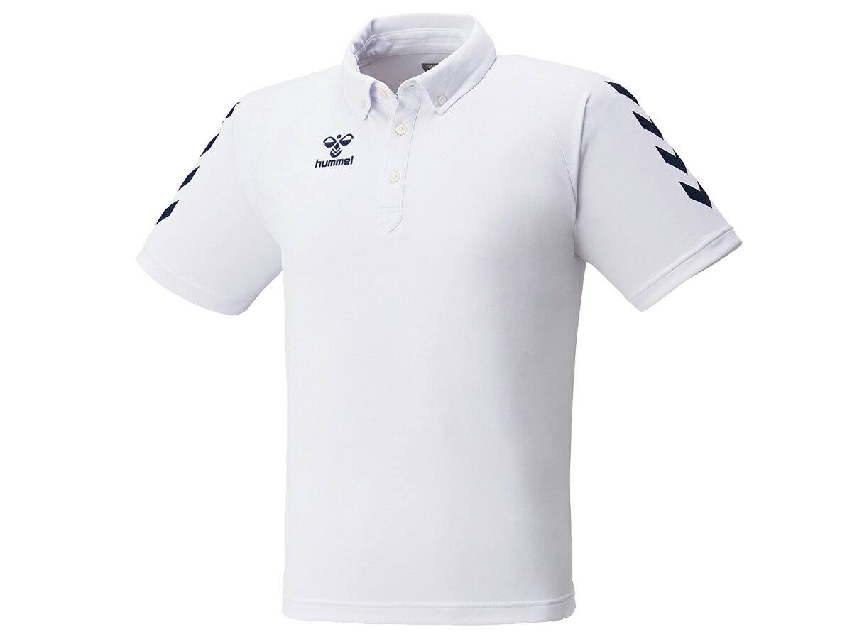 ヒュンメル hummel ポロシャツ メンズ 春 夏 ホワイト 白 スポーツ トレーニング 半袖 ポロシャツ HAP3053-10