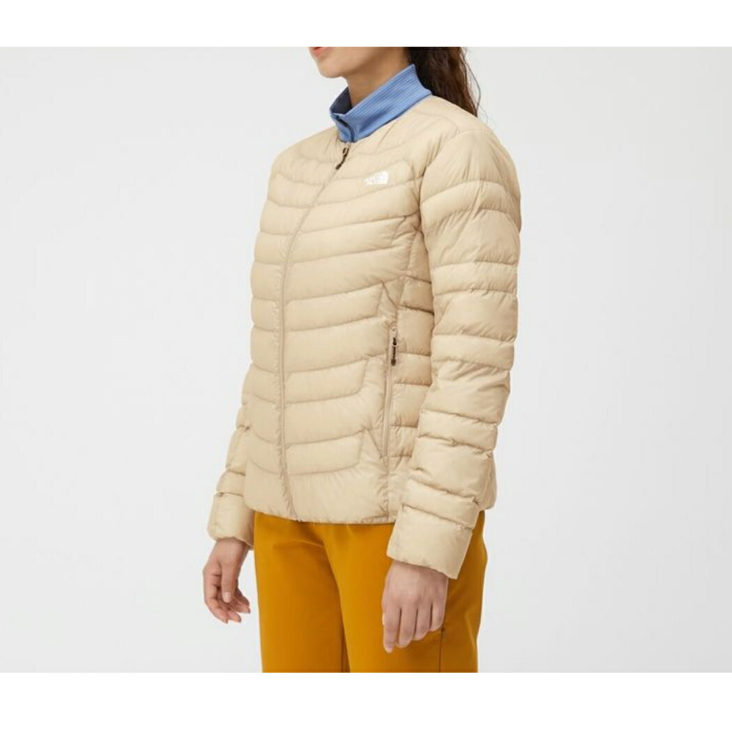 ノースフェイスTHENORTHFACEサンダーラウンドネックジャケットThunderRoundneckJacketレディース秋冬ダウンブラックブラウンカジュアルアウター保温撥水ポケッタブルカジュアル防寒ウェアダウンNYW32013EB