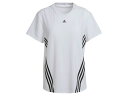 【よく年くる年いい年に!全品10%OFFクーポン】アディダス adidas TRAINICONS スリーストライプス 半袖Tシャツ レディース 春 夏 ホワイト 白 スポーツ フィットネス 半袖 Tシャツ CA028-HI1275