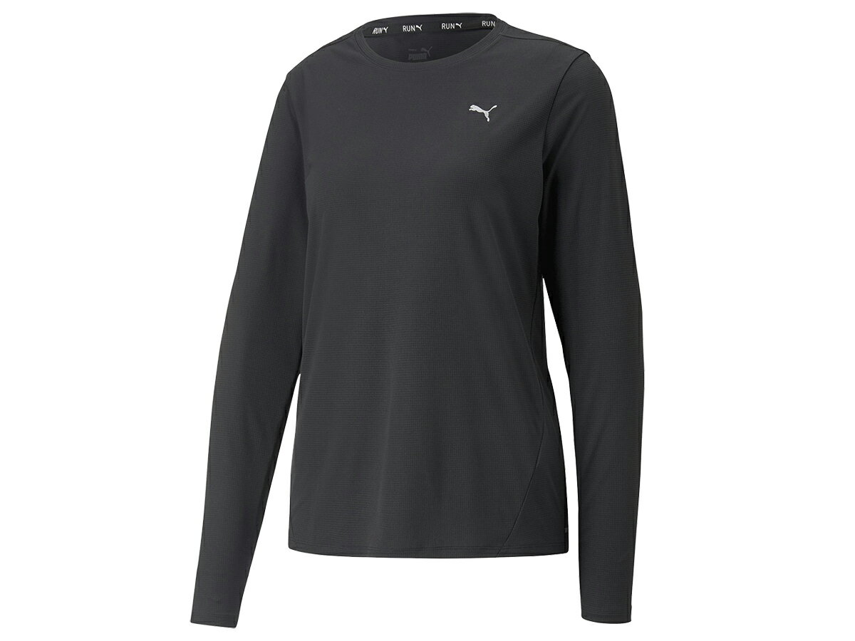 プーマ PUMA RUN FAVORITE LS Tシャツ レディース 秋 冬 ブラック 黒 スポーツ フィットネス 長袖 Tシャツ 523698-01