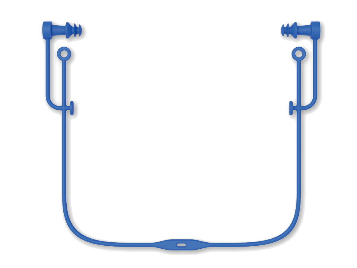 スワンズ SWANS シリコーン耳栓 コード付き ユニセックス ブルー 青 水泳 スイム 小物 耳栓 大人用 SA57AB-004