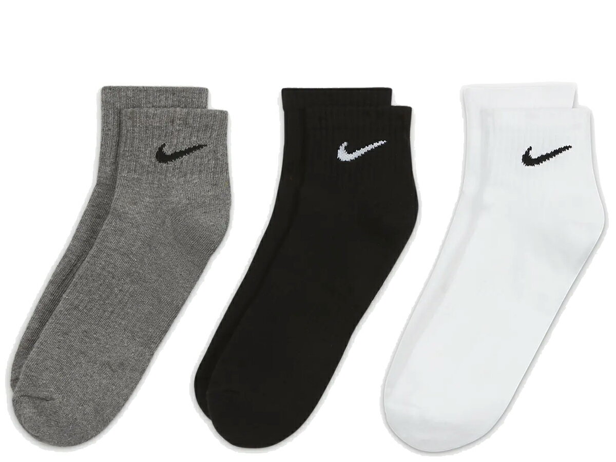 ナイキ NIKE 3P エブリデイ クッション クウォーター ソックス メンズ レディース ユニセックス ソックス 靴下 3足セット スポーツ SX7667-964