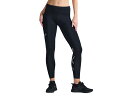 2XU ツータイムズユー エアロ ハイク ミッドライズ コンプレッションタイツ レディース オールシーズン 着圧 ブラック 黒 スポーツ フィットネス ロング ...