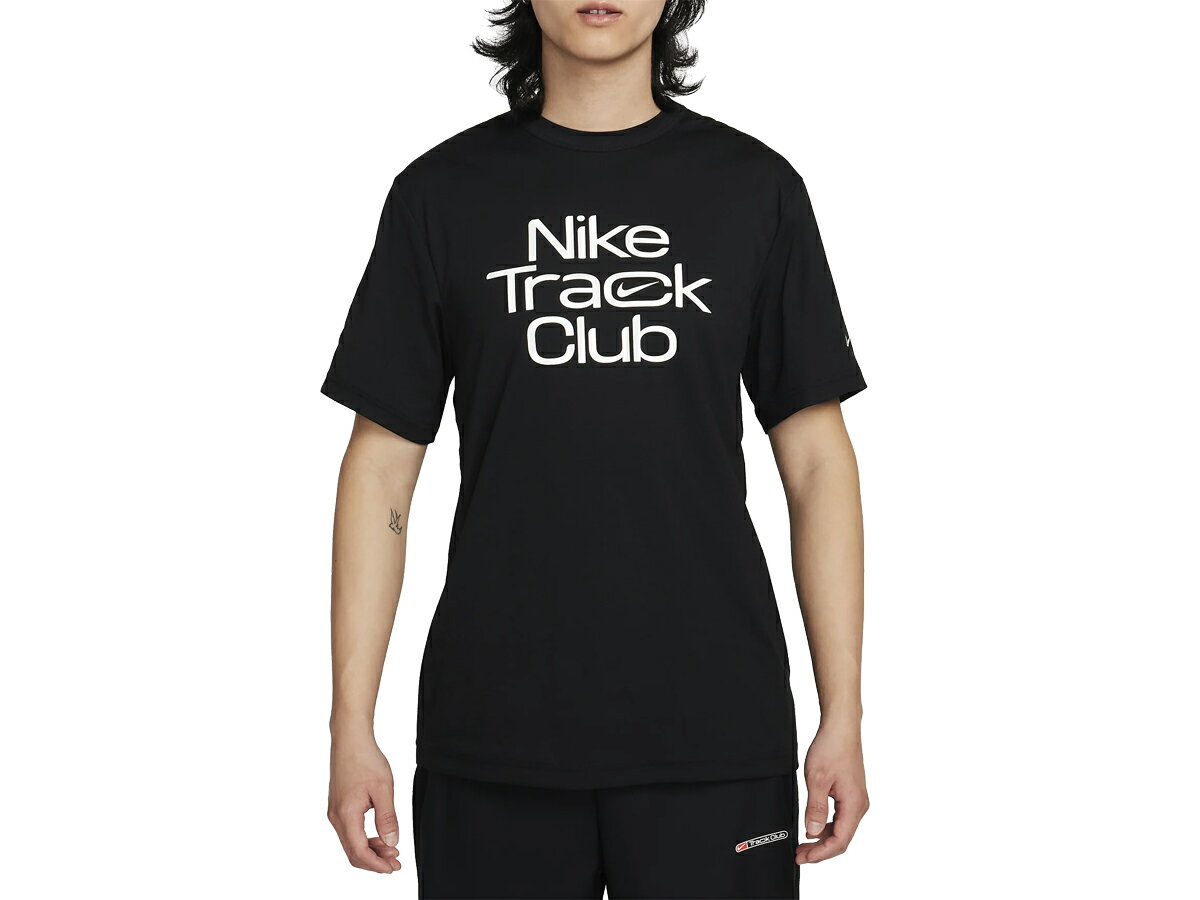 ナイキ NIKE トラック クラブ Dri-FIT ショートスリーブ ランニングトップ メンズ 春 夏 ブラック 黒 スポーツ トレーニング 半袖 Tシャツ FB5513-010