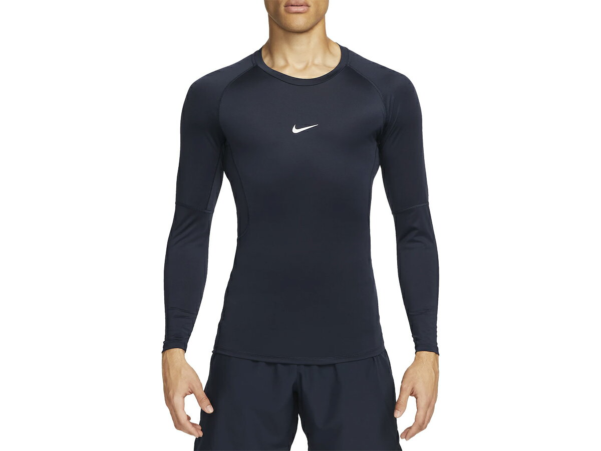 ナイキ NIKE プロ Dri-FIT タイト ロングスリーブ フィットネストップ メンズ ネイビー 紺 スポーツ トレーニング インナー 長袖 FB7920-451