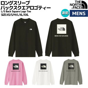 ノースフェイス THE NORTH FACE L/S Back Square Logo Tee ロングスリーブバックスクエアロゴティー メンズ 春 秋 冬 Tシャツ ブラック ピンク ホワイト グレー カジュアル 長袖 シャツ ロンT NT82333 K OP W Z