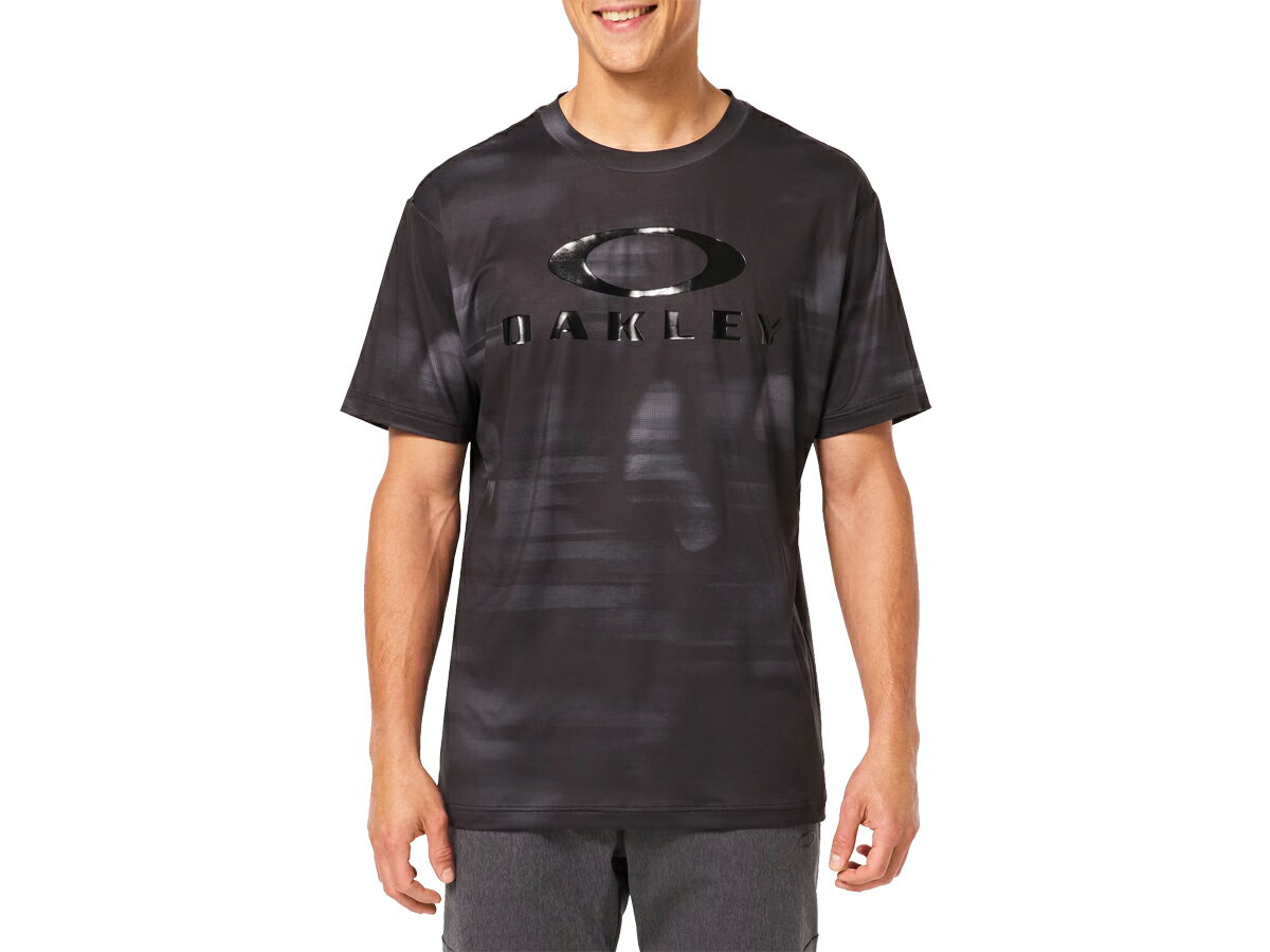 オークリー OAKLEY US規格 Enhance Qd SS Tee Graphic Evo 2.7 エンハンス Qd 半袖 Tシャツ グラフィック エヴォ 2.7 メンズ 春 夏 ブラック 黒 スポーツ トレーニング 半袖 Tシャツ FOA405825-00G