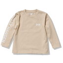 ヘリーハンセン HELLY HANSEN K L/S Letter Tee ロングスリーブレターティー キッズ ジュニア 春 夏 ベージュ カジュアル シャツ 子供服 長袖Tシャツ HJ32307-BS