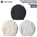 スノーピーク snowpeak Recycled Cotton Heavy Mockneck L/S Tshirt リサイクルコットンヘビーモックネックロングスリーブティシャツ メンズ 秋 冬 カジュアル アウトドア シャツ 綿100% ヘビーオンス SW-22AU402