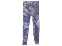 ダンスキン DANSKIN ALLONGE PRINT LEGGINGS アロンジェプリントレギンス レディース ブルー 青 スポーツ フィットネス ロング タイツ DC223102P-PU