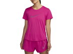 ナイキ NIKE Dri-FIT スウッシュ ショートスリーブ ランニングトップ レディース 春 夏 ピンク 桃色 スポーツ フィットネス 半袖 Tシャツ FB4697-615