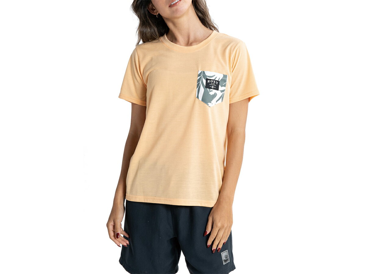  ROXY LEAF POCKET S/S TEE ꡼ ݥå å T ǥ     ݡ...