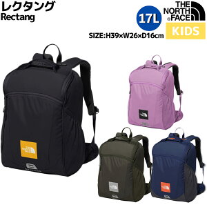 【年内最後！大感謝祭限定クーポン付き！】ノースフェイス THE NORTH FACE Rectang レクタング 17L キッズ オールシーズン ブラック ネイビー グリーン ネイビー カジュアル バッグ リュック 中型 デイパック NMJ72359 K MP NT UN