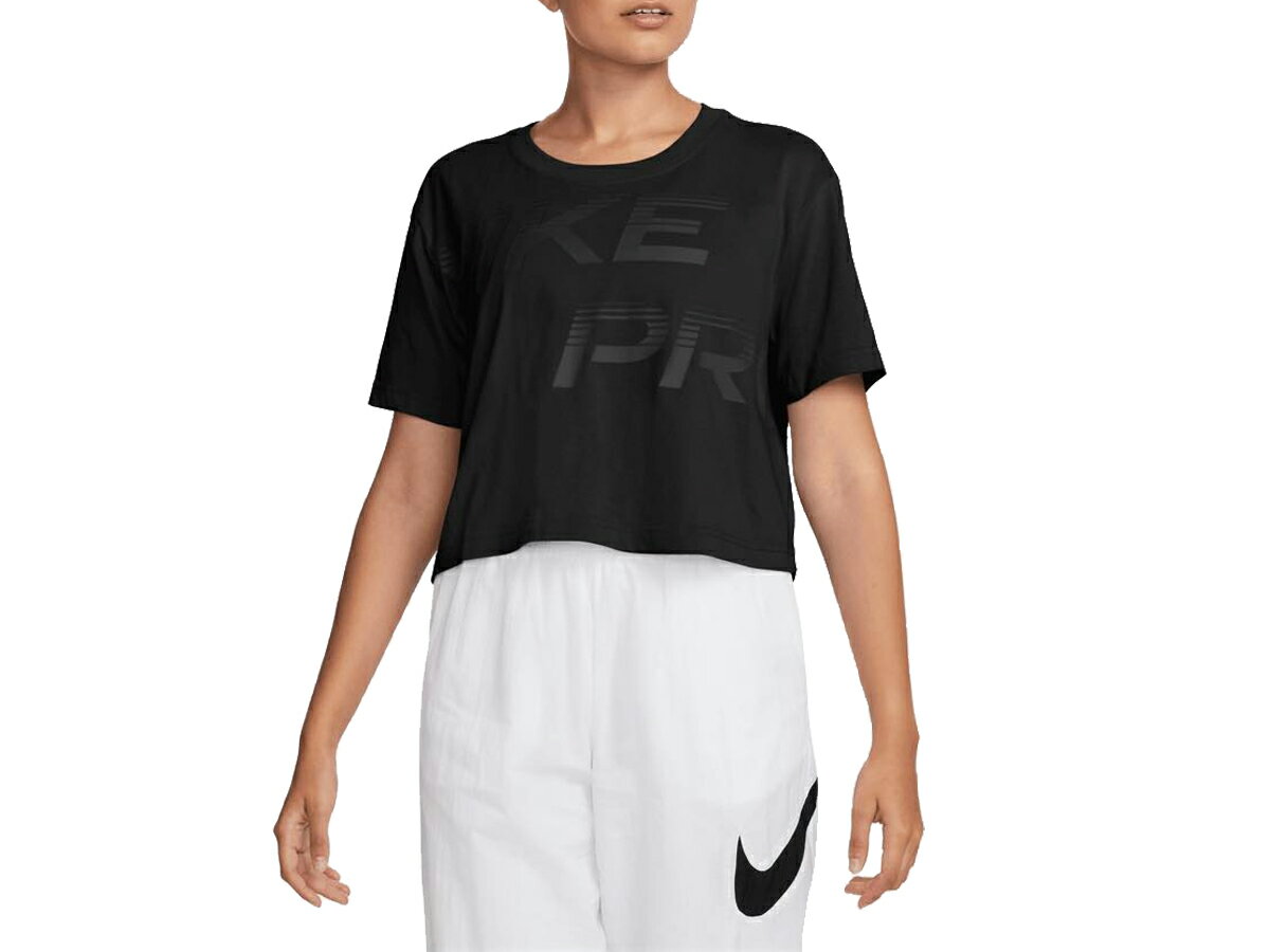 ナイキ NIKE PRO グラフィック S/S Tシャツ レディース 春 夏 ブラック 黒 スポーツ フィットネス 半袖 Tシャツ FQ4986-010