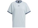 アディダス adidas WORD Tシャツ レディース 春 夏 ブルー 青 スポーツ フィットネス 半袖 Tシャツ JSY22-IM8746