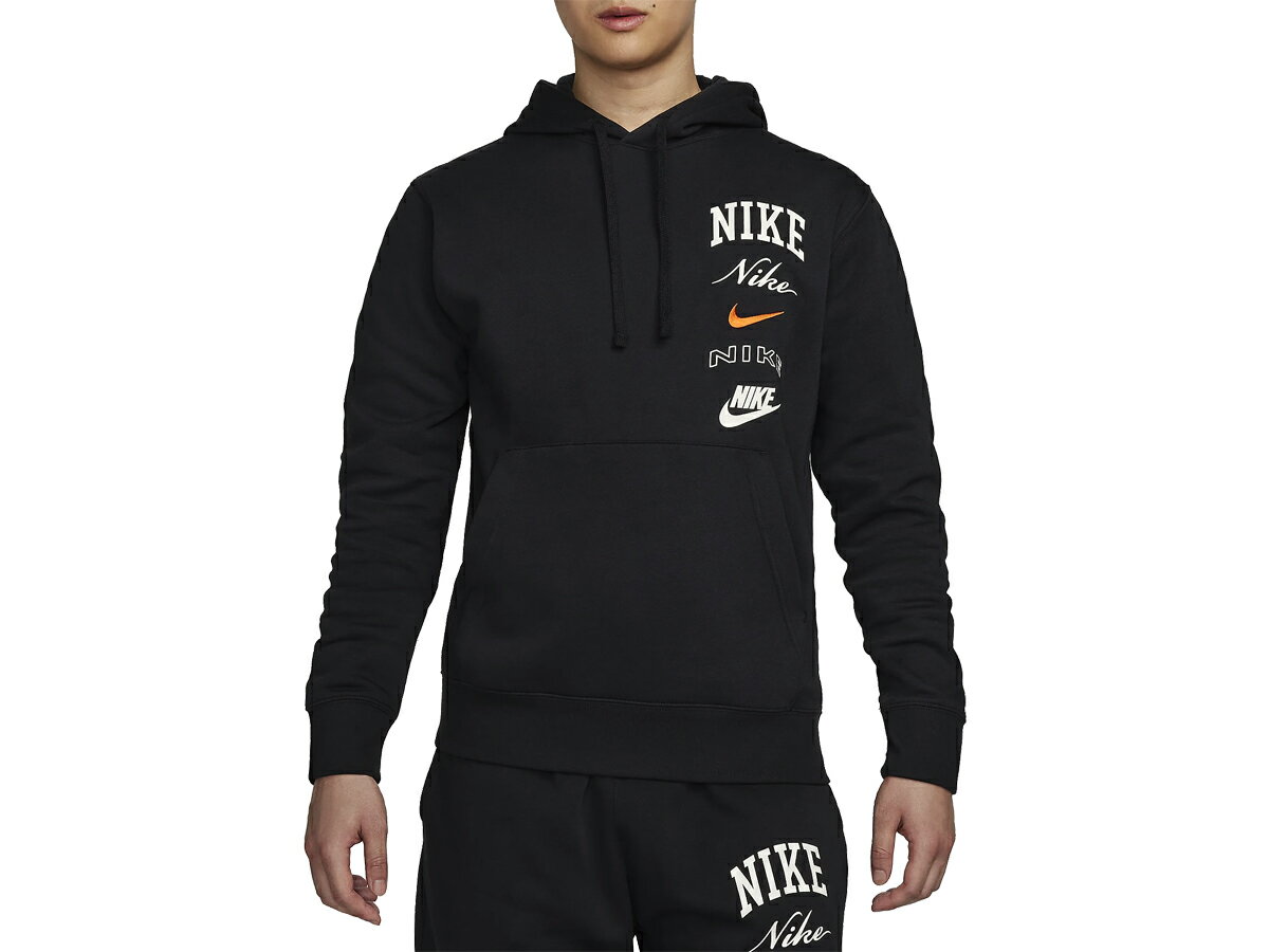 ナイキ NIKE クラブ フリース プルオーバー パーカー メンズ 秋 冬 ブラック 黒 スポーツ トレーニング パーカー ジャケット FN2635-010