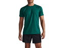 2XU ツータイムズユー モーションTEE メンズ 春 夏 グリーン 緑 スポーツ トレーニング 半袖 Tシャツ MR7158A-FGR×BLK