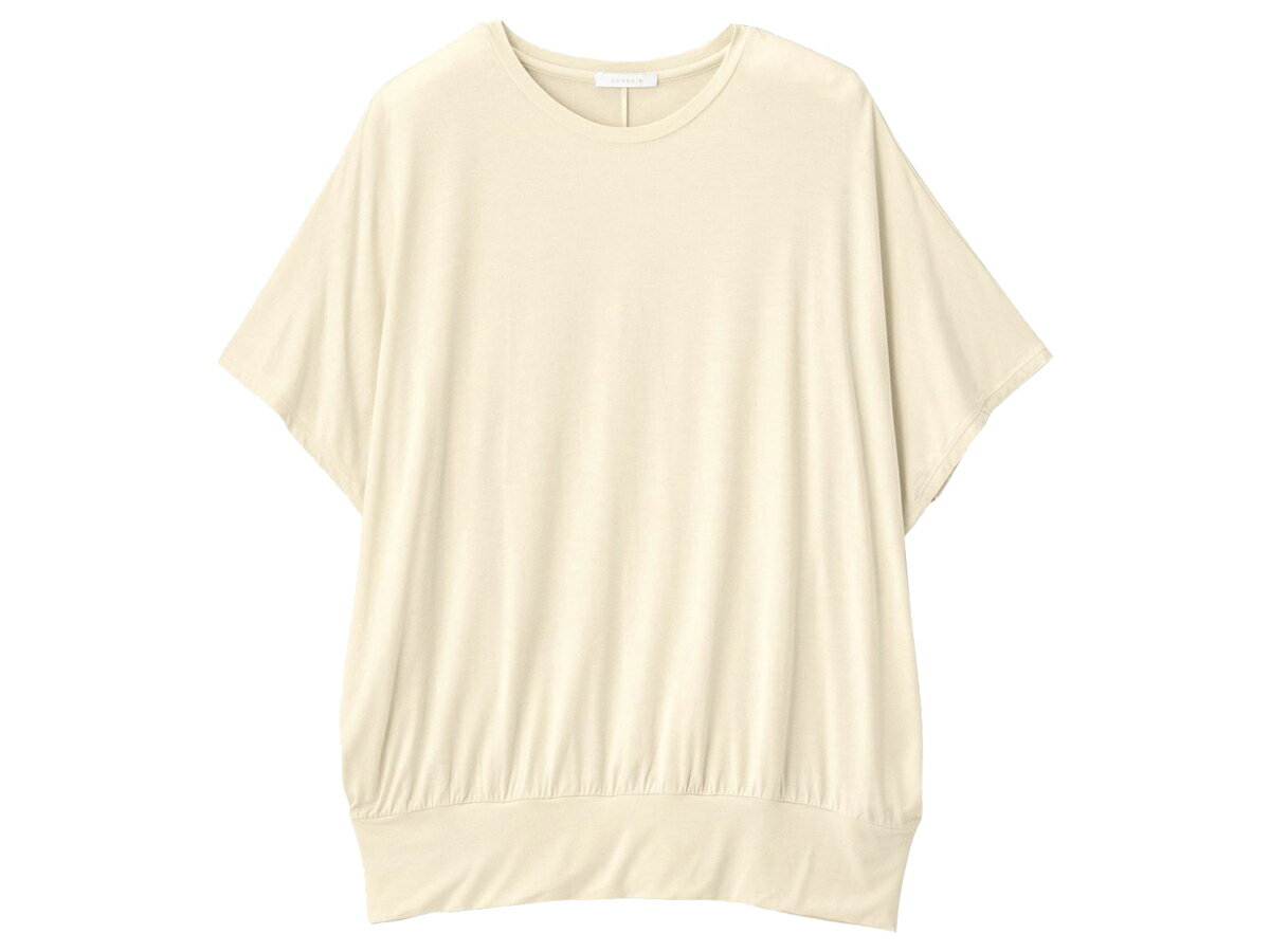 ダンスキン DANSKIN Comfort Back Tucked Top コンフォートバックタックドトップ レディース 春 夏 ベージュ スポーツ フィットネス 半袖 Tシャツ DC523106-EO