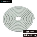 D&M ディーエム THERABAND セラバンド セラチューブ ブリスターパック 長さ3m 強度レベル+4 グレー トレーニング用品