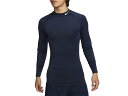 ナイキ NIKE プロ Dri-FIT フィットネス モックネック ロングスリーブ トップ メンズ ネイビー 紺 スポーツ トレーニング インナー 長袖 FB7909-451
