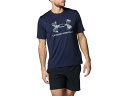 アンダーアーマー UNDER ARMOUR テック カモ ビッグロゴ ショートスリーブTシャツ メンズ 春 夏 ネイビー 紺 スポーツ トレーニング 半袖 Tシャツ 1384797-410