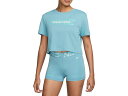 ナイキ NIKE プロ ショートスリーブ クロップド Tシャツ レディース 春 夏 ブルー 青 スポーツ フィットネス 半袖 Tシャツ HF0764-464