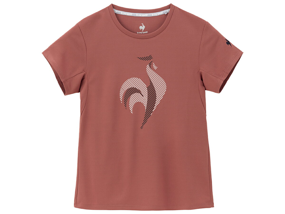 ルコック le coq sportif プラクティスシャツ レディース 春 夏 ピンク 桃色 スポーツ フィットネス テニス 半袖 Tシャツ LN4FHT52L-PK00