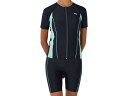 フィラ FILA 半袖フルジップ タンキニ水着 レディース ブラック 黒 グリーン 緑 水泳 スイム フィットネス 水着 313203-5-GMT
