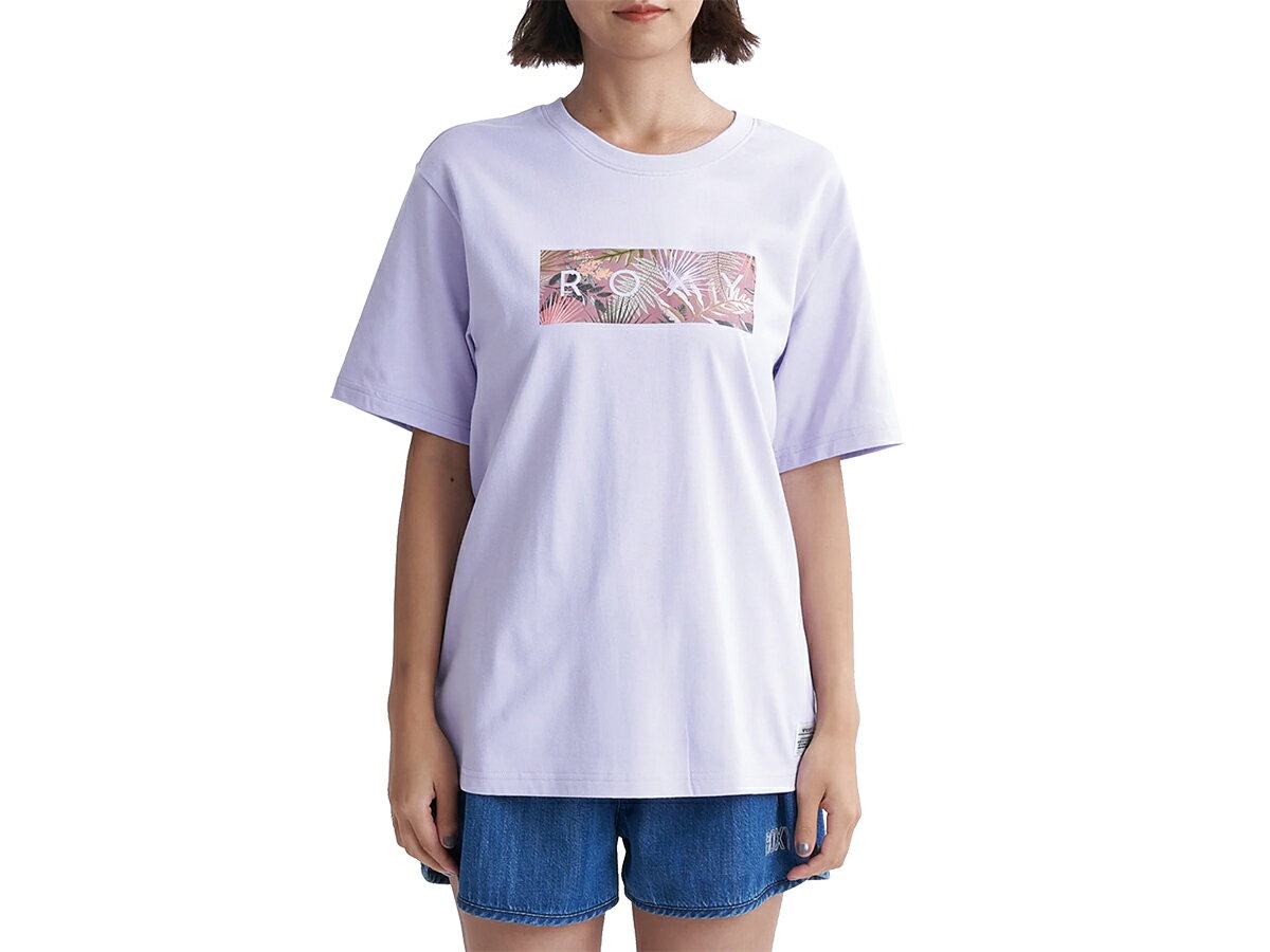 ロキシー ROXY SIMPLY BOTANICAL TEE シンプリー ボタニカル Tシャツ レディース 春 夏 パープル 紫 スポーツ フィットネス 半袖 Tシャツ RST241075-LAV