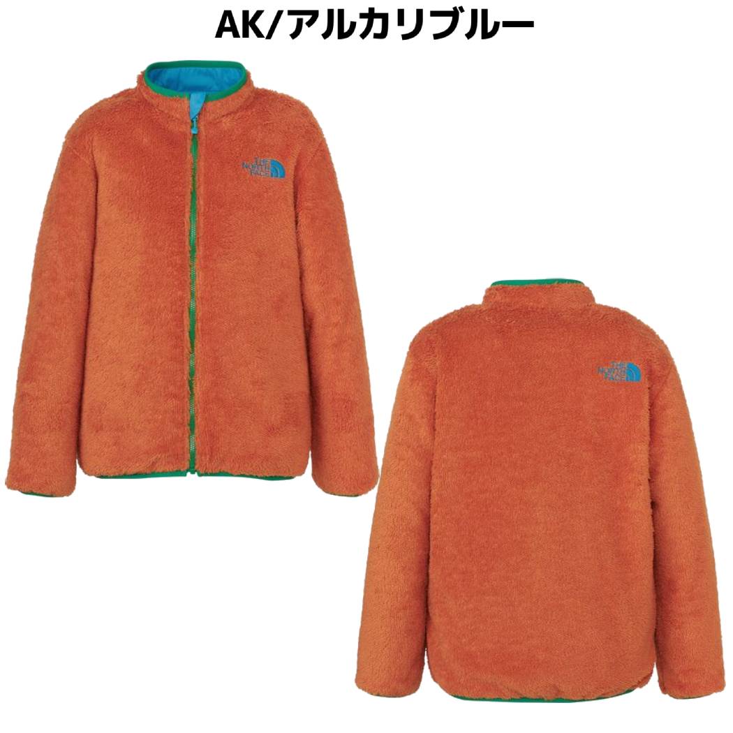 ザ・ノース・フェイス THE NORTH FACE 【正規取扱店】Reversible Cozy Jacket リバーシブルコージージャケット 秋 冬 キッズ ジュニア フリース ナイロン ブルー ブラック オレンジ 子供服 カジュアル アウター 中綿 ジャケット 撥水 防寒 NYJ82444 AK KK TO 3