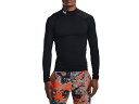 アンダーアーマー UNDER ARMOUR コールドギアアーマー コンプレッション ロングスリーブ モック シャツ メンズ ブラック 黒 スポーツ トレーニング インナー 長袖 1366072-001