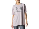アンダーアーマー UNDER ARMOUR UAテック オーバーサイズ ショートスリーブ Tシャツ レディース 春 夏 グレー 灰色 スポーツ フィットネス 半袖 Tシャツ 6001329-009(4)